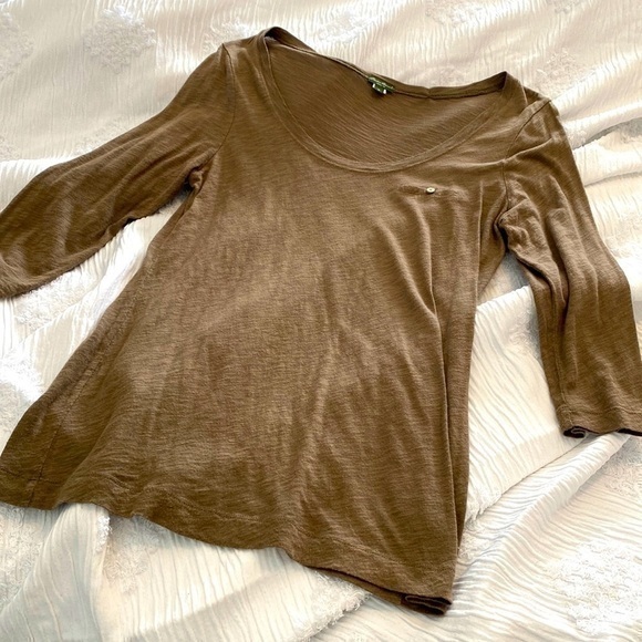 Eddie Bauer Pocket 3/4 Sleeve Shirt Medium